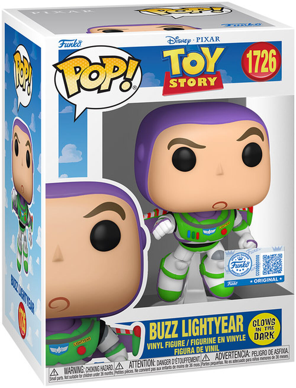 Figurine Funko Pop! N°1726 | Toy Story | Buzz (fluorescent) thumb 0